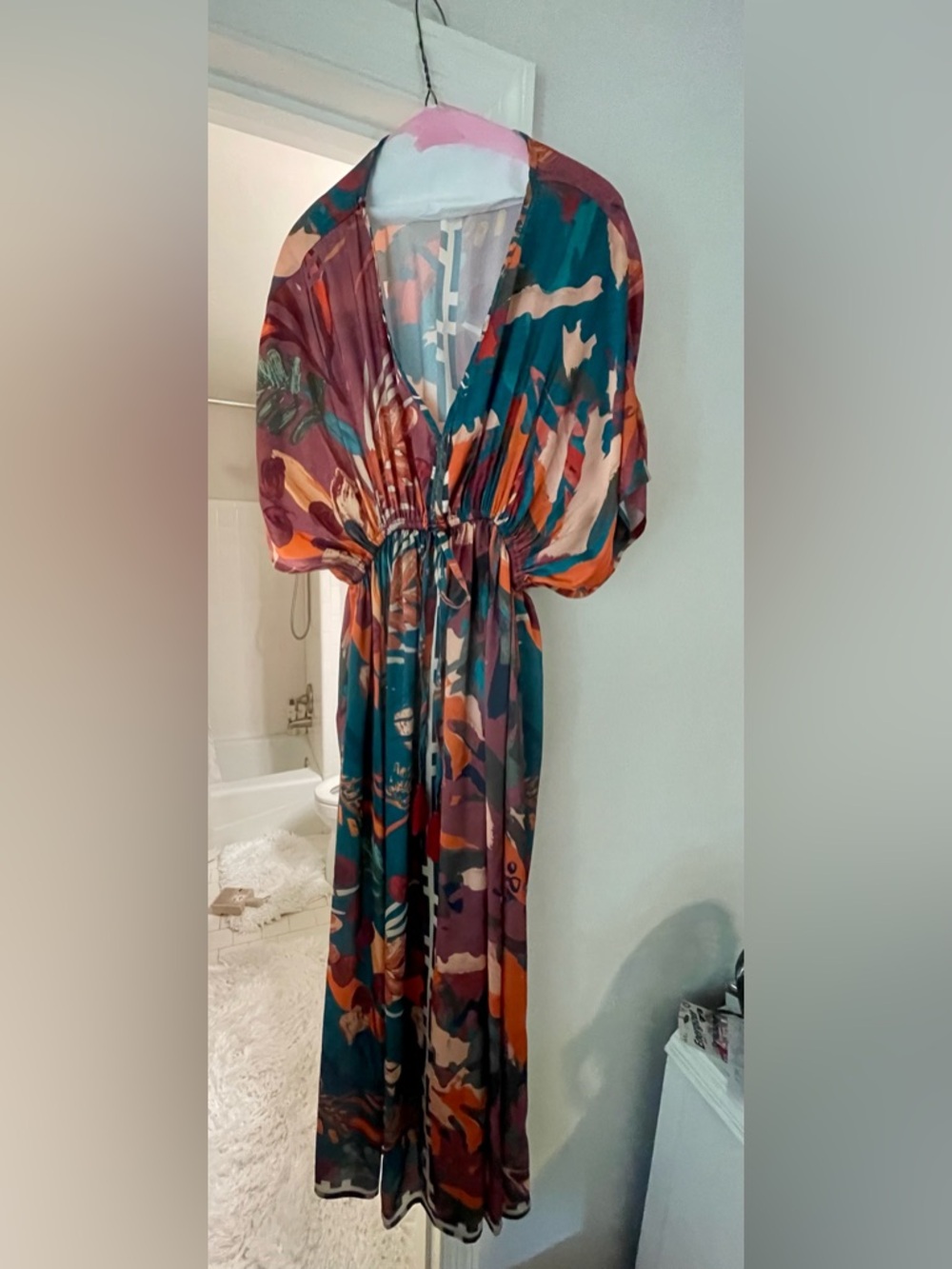 Sz. S/M  V-Neck Maxi dress